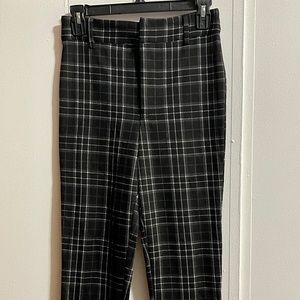 Black Plaid Trousers